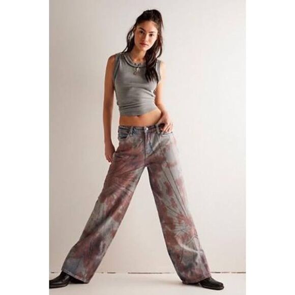 Free People We The Free Aurora Mid-Rise Straight Jeans Size 26